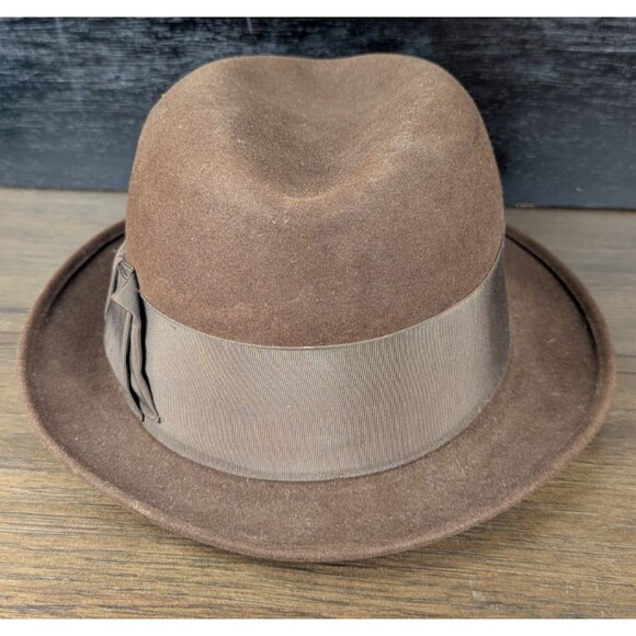 Vintage Royal Stetson Whippet Fedora 6 3/4 Dark Brown 50s - Picture 1 of 14
